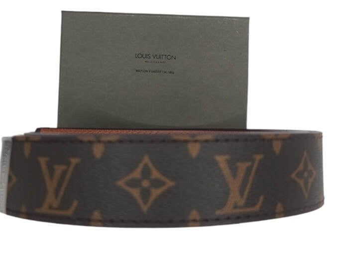 Louis Vuitton Denim 35mm LV New Wave Belt 85 34 - LVLENKA Luxury Consignment